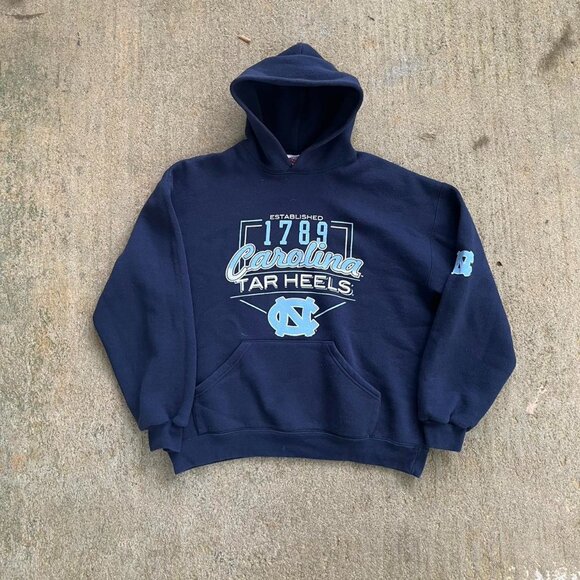 Navy UNC Vintage Hoodie - Picture 1 of 5